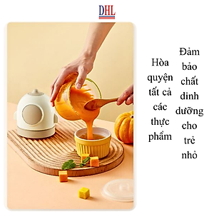 Máy xay mini Mitomo MT-350 cối thủy tinh 6 Lưỡi ,máy xay ăn dặm cho bé, xay thịt cháo sinh tố, tỏi ớt 300ml- Hàng Chính Hãng