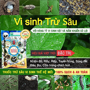 VƯỜN SINH THÁI chăm sóc cây trồng -  Thuốc trừ sâu sinh học Vi Sinh - Sạch nhện đỏ, bọ trĩ, rầy rệp - Với hàng tỷ lợi khuẩn đối kháng - 100% Thiên Nhiên