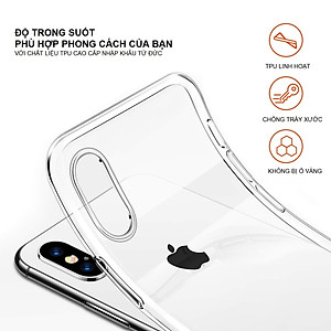 Ốp Lưng Dẻo TPU Trong Suốt Dành Cho Iphone 12/ 12 Pro/ 12Promax/ SE 2020/ iPhone11/ 11Pro/ 11Promax/ X / XS/ XS Max / XR / 7 8 Plus. Hàng Chính Hãng Helios