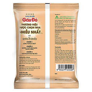 Thùng 50 Gói Cháo Gấu Đỏ Thịt Bằm 50g
