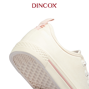 Giày Sneaker Vải Nữ DINCOX C20 Nữ Tính Sang Trọng Off/White