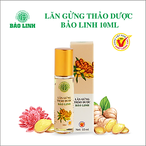 Dầu Lăn Gừng Thảo Dược Bảo Linh 10ml - Xoa bóp, giảm đau đầu, đau cơ, căng thẳng, mệt mỏi, đau cổ vai gáy