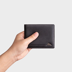 Ví nam da bò Lata ( Thời trang nam gấp 2 dáng ngang - Ví da thật LVN98 )