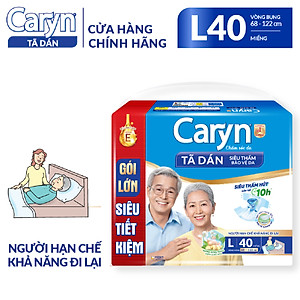 Tã Dán Siêu Thấm Caryn Gói Siêu Tiết Kiệm L40 (40 Miếng)