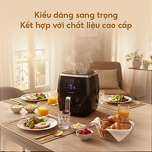 Nồi chiên không dầu điện tử Sharp 6.8 lít KF-AF68EPV - Hàng chính hãng