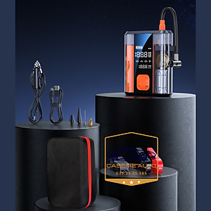 Bơm Lốp Ô Tô Kiêm Kích Bình Ắc Quy Roadman 8800mAh – Bơm Hơi Ô Tô Xe Máy, Cứu Hộ Khẩn Cấp, Sạc Pin USB, Màn Hình LED Hiển Thị Áp Suất - Hàng Chính Hãng