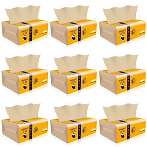 Giấy Ăn Gấu Trúc Cao Cấp Siêu Dai MINIIN - Giấy Rút Sợi Tre An Toàn Không Chất Tẩy Trắng