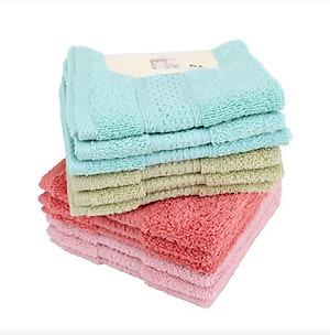 Bộ 3 khăn mặt xuất Nhật tặng kèm 1 khăn tắm mềm mịn ( giao mầu ngẫu nhiên )