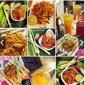 300g KHÔ GÀ LÁ CHANH LON PET CÓ CHỨNG NHẬN VSATTP