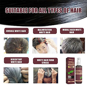 Tinh Chất Dầu Dưỡng Thảo Dược Xịt Đen Tóc Vĩnh Viễn – Giải Pháp Phục Hồi Tóc Bạc Tại Nhà Hiệu Quả