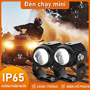đèn trợ sáng bi cầu mini Lắp Ô tô Xe Máy Pha Bi Cầu Chống không thấm nước Chói Cắt Sáng Chùm cao và thấp