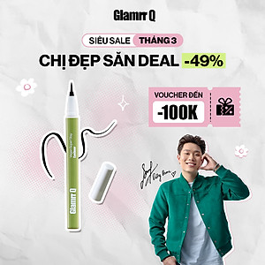 Kẻ Mắt Glamrr Q Chống Nước Thuần Chay VEGAN SUPER STAY EYELINER (0.6g)