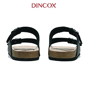 Dép Đế Trấu Nam 2 Khóa Charcoal DC01 Dincox