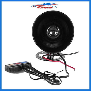 Còi hú cảnh sát 3 chế độ xe ưu tiên báo động gia đình điện áp 12V/220V