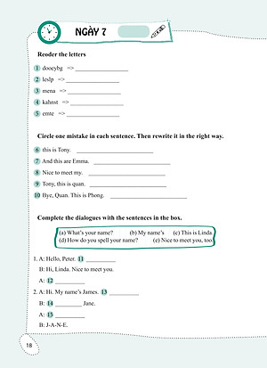 Sách 99 Ngày Em Giỏi Tiếng Anh Lớp 3