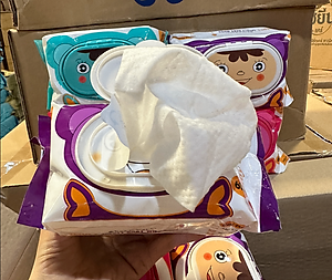 Khăn Ướt Baby Wet Wispes Không Mùi - Không Cồn An Toàn Tiện Lợi Cho Bé Gói Lớn