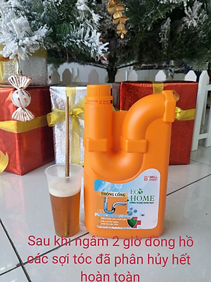 Nước Thông Cống Công Nghệ Sinh Học ECOHOME 1 Lít Giúp Phân Hủy Nhanh Chóng Các Chất Hữu Cơ Trong Đường Ống Thoát Nước