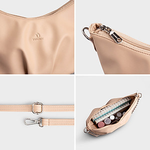 Túi Yuumy ( Thời trang nữ mềm mại phối xích - Túi đeo chéo da Seasand YN185 )