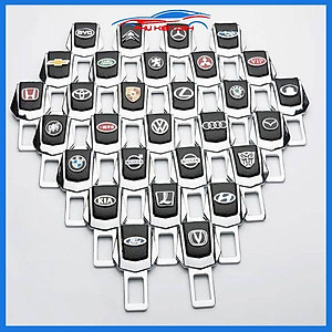 Chốt khóa dây an toàn ô tô đầy đủ logo theo hãng xe (giá/1 chiếc)