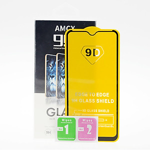 Miếng Dán Kính Cường Lực cho Vivo Y15 - Full màn hình - Màu Đen - Hàng Chính Hãng