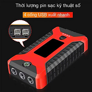 Bộ Kích Đề Nổ Ô Tô Kiêm Sạc Dự Phòng Có Đèn Pijn Nhật Bản Loại Xịn – Cứu Hộ Xe Nhanh Chỉ Trong 3 Giây! ĐÈN TRANG TRÍ