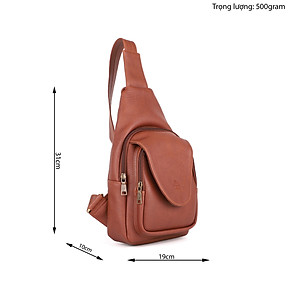 Balo Lata ( Thời trang nam đi chơi cỡ nhỏ - Balo đeo chéo da BALC22 )