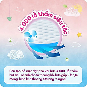 Tã dán sơ sinh êm mềm khô thoáng Bobby