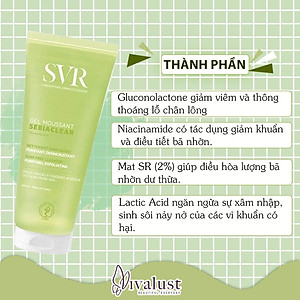 Gel Rửa Mặt Và Tẩy Tế Bào Chết SVR Sebiaclear Gel Moussant (55ml) - VIVALUST COSMETICS