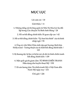 Tù binh bất đồng chính kiến: Từ nhà tù Hỏa Lò đến nước Mỹ hôm nay – Tác giả: Tom Wilber & Jerry Lembcke