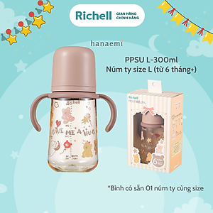 Bình sữa RICHELL Hanaemi Nhật Bản PPSU và Thủy tinh | Baby