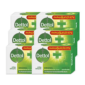 Combo 6 xà phòng Dettol kháng khuẩn 100g