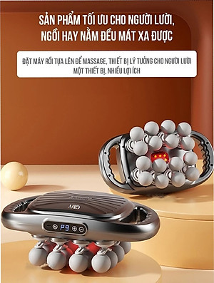 [Tặng củ sạc + cáp sạc] Máy Massage Toàn Thân Cầm Tay 16 Đầu, Máy Mát Xa Đấm Lưng 16 Đầu GDV - Hàng Chính Hãng