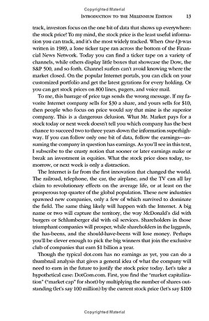 One Up On Wall Street: How To Use What You Already Know To Make Money In The Market