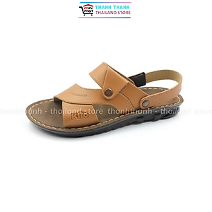 Dép Thái Lan nam quai Da dây chéo KITO A02M , Dép sandan quai da dành cho nam