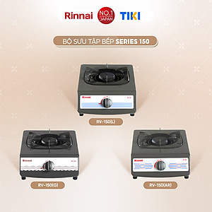 Bếp gas đơn Rinnai RV-150(G) mặt bếp men và kiềng bếp men - Hàng chính hãng.