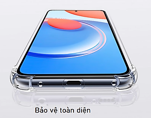 Ốp lưng cho Xiaomi Redmi 13C dẻo trong TPU chống sốc 4 góc cạnh, bảo vệ camera Kai Nguyễn( Hàng chính hãng)