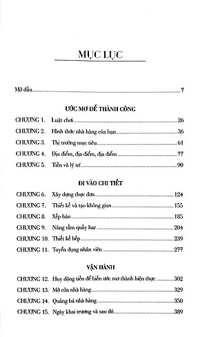 Sách Cẩm Nang Mở Nhà Hàng