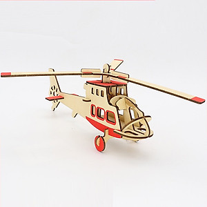 Đồ chơi lắp ráp gỗ 3D Bộ 9 Mô hình Máy bay Chiến đấu Laser