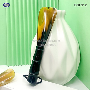 Đón giày bằng sừng tay cầm đốt trúc VIP (Dài 20cm) DGH912 - Chuyên dụng cho giày cao cấp - Cho giày Nam & Nữ - Product of HAHANCO