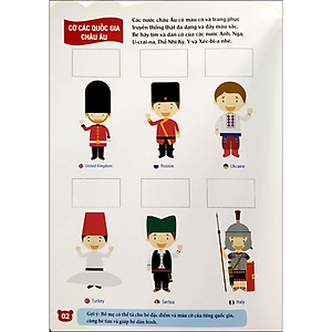 Tủ Sách Rèn Luyện Kỹ Năng Cho Trẻ Trước Tuổi Đến Trường (2-6 Tuổi) Bóc Dán Hình Thông Minh IQ-EQ-CQ 150 Miếng Dán Hình Thông Minh - Cờ Các Quốc Gia Trên Thế Giới (Tái Bản)