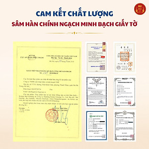 Hộp 150 Grams Hồng sâm 6 năm nguyên củ khô Daedong Korea (6 đến 10 củ)