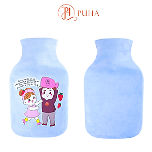 Túi chườm nóng đau bụng kinh PUHA 1000ml, món quà ý nghĩa tặng bạn gái, kèm hộp quà, thiệp nhắn gửi yêu thương