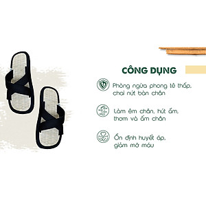 Dép chiếu Hương Quế DCQ-24 rất bền, thoải mái khi đi bộ
