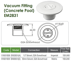 Mắt Hút Vệ Sinh Emaux EM2831(A)