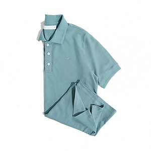 Áo Thun Polo Nam Cổ Bẻ Xanh Cyan BY COTTON Cyan Basic Polo