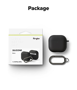Vỏ ốp dành cho AirPods 4 RINGKE Silicone - Hàng Chính Hãng