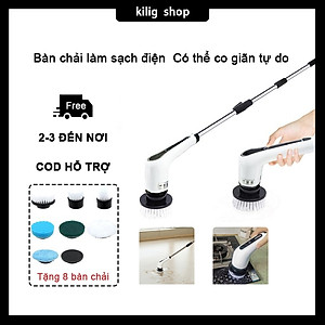 Máy Cọ Nhà Vệ Sinh TMD (6 đầu cọ) - Chổi Cọ Điện Sạch Mọi Ngóc Ngách/Sử Dụng 120p, Chất Liệu Bền Đẹp