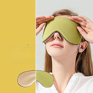 Bịt Che Mắt Ngủ Văn Phòng, Trên Xe Ô tô, Máy Bay, Thoáng Khí, Mềm Mại Cho Giấc Ngủ Ngon, Mặt Nạ Ngủ. Du Lịch Dã Ngoại Phượt Thiền - Giao Màu Ngẫu Nhiên