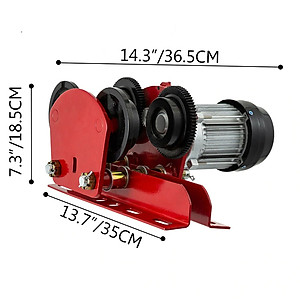 Rùa Tời Mini ABG Pa 1 Tấn - Rùa Chạy Điện Giúp Di Chuyển Tời Điện Dễ Dàng, Phù Hợp Với Các Loại Tời Từ PA500 Tới PA1200- Hàng Chính Hãng