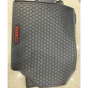 Thảm lót sàn cao su xe Toyota Avanza 2021 2022 2023 màu đen chữ đỏ, lót sàn ô tô cao su đúc không mùi vừa khít xe